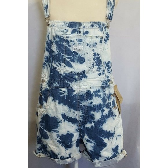 Levi’s Denim Shortalls Indigo Earthy Overdye NWT - Picture 5 of 14